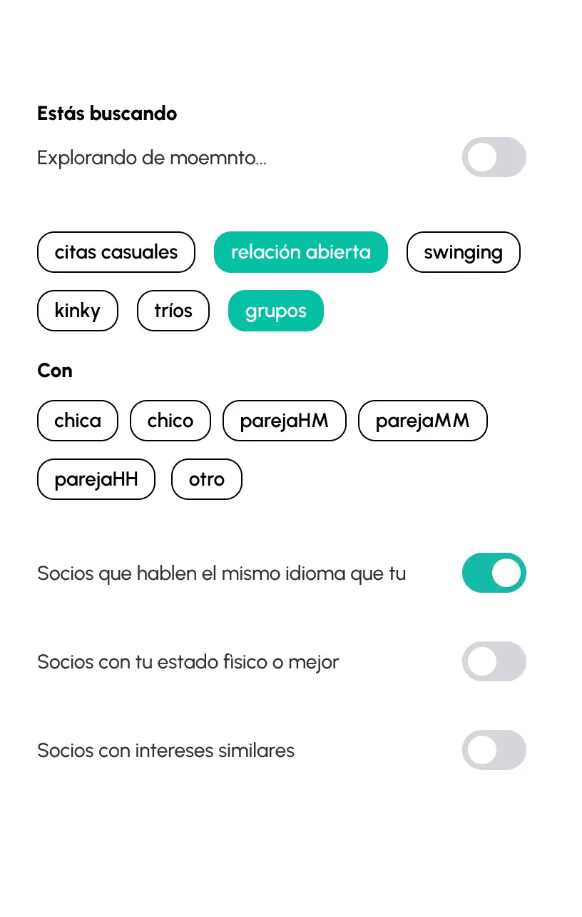 Crea tu perfil